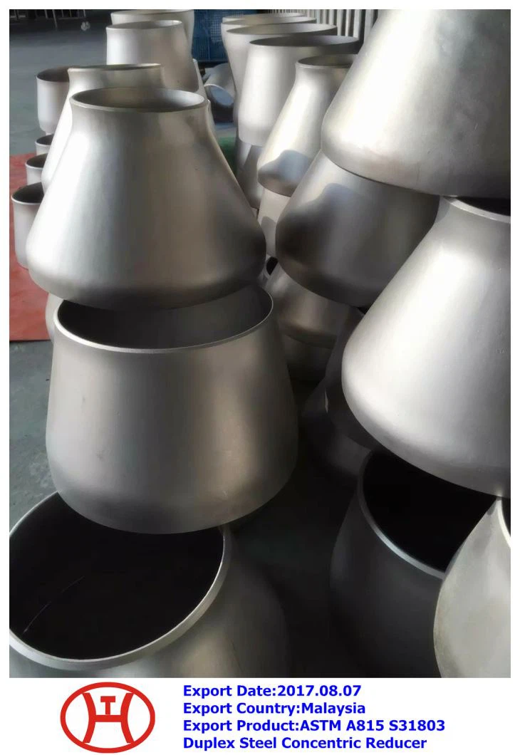 ASTM A 815  S 31803  duplex acél koncentrikus reduktor