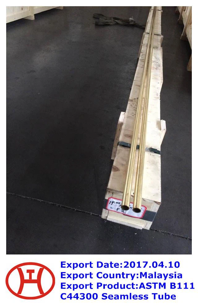 ASTM B 111  C 44300  varrat nélküli cső