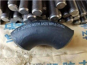 90 fokos könyök 2IN SCH160 ASTM A420 WPL6 LR B16.9 3db